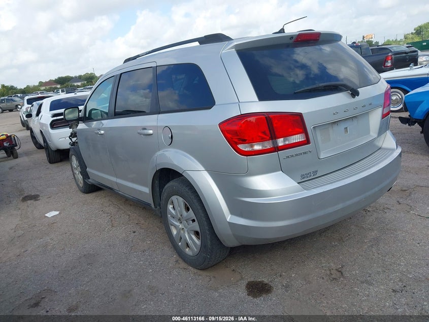 Vin: 3c4pdcab7dt728668, lot: 46612882, dodge journey se 20133