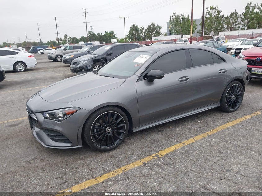 Vin: wdd5j4gbxln023848, lot: 46612980, mercedes-benz cla 250 20202