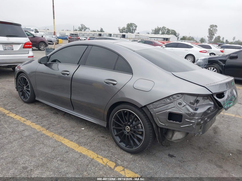 Vin: wdd5j4gbxln023848, lot: 46612980, mercedes-benz cla 250 20203