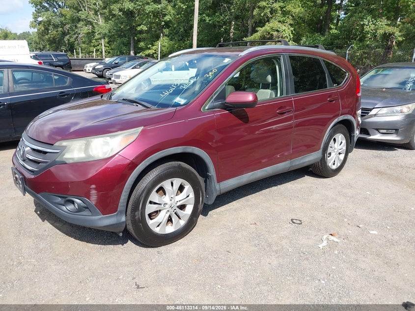 Vin: 5j6rm4h72cl008196, lot: 46613030, honda cr-v ex-l 20122