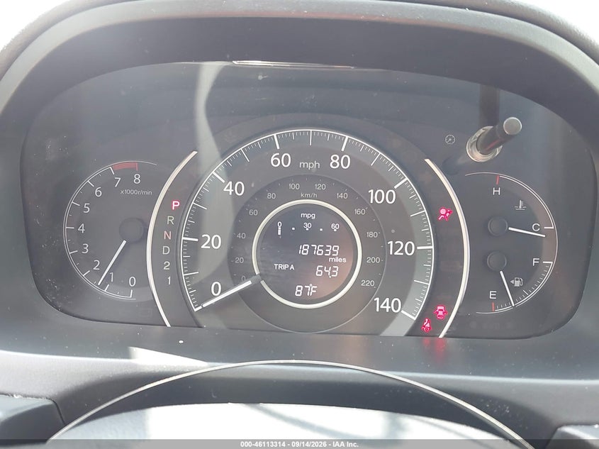 HONDA CR-V 2012 VIN 5J6RM4H72CL008196