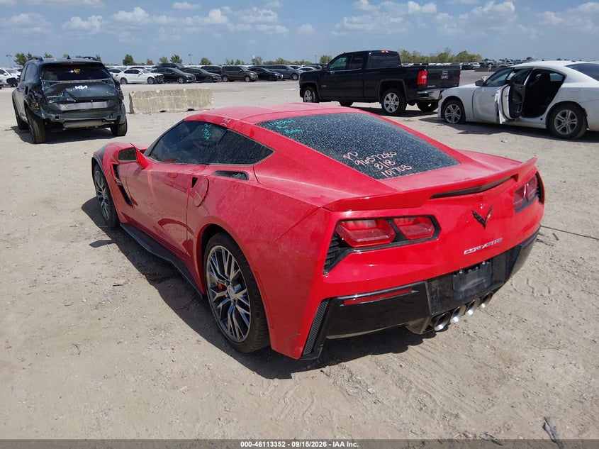 Vin: 1g1ym2d74e5101703, lot: 46613068, chevrolet corvette stingray z51 20143
