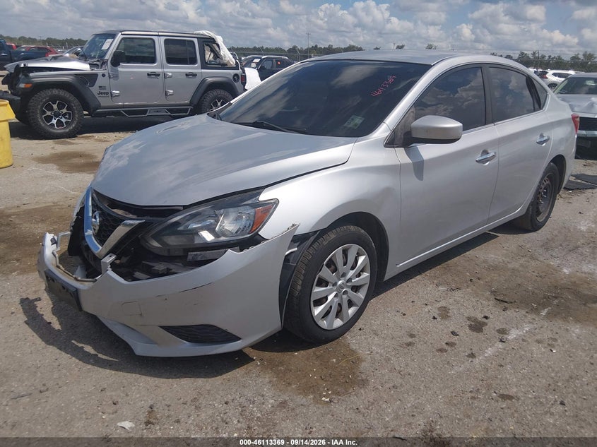 Vin: 3n1ab7ap3gy233098, lot: 46613085, nissan sentra fe+ s/s/sl/sr/sv 20162
