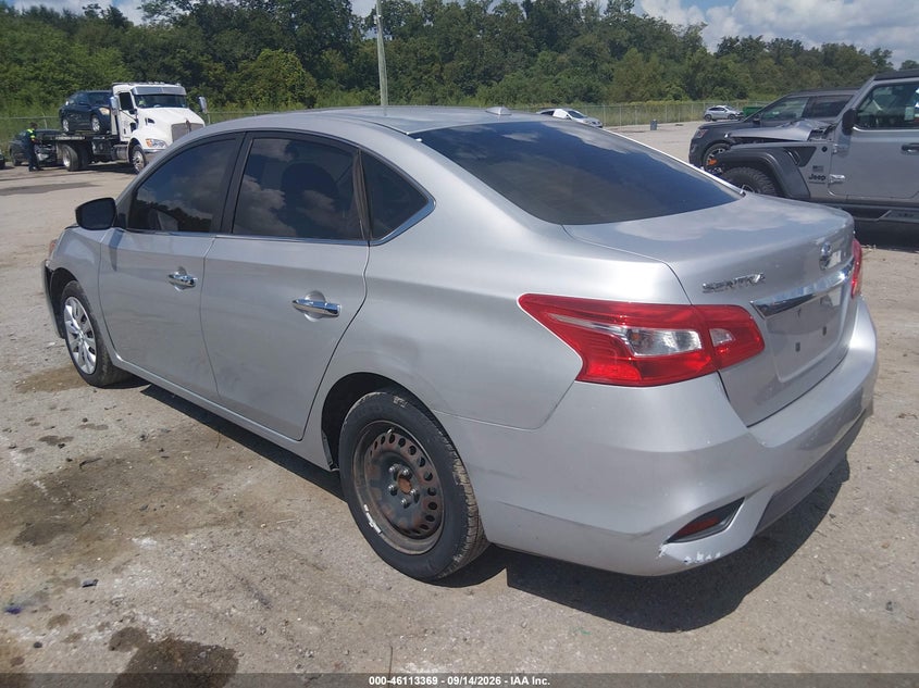 Vin: 3n1ab7ap3gy233098, lot: 46613085, nissan sentra fe+ s/s/sl/sr/sv 20163