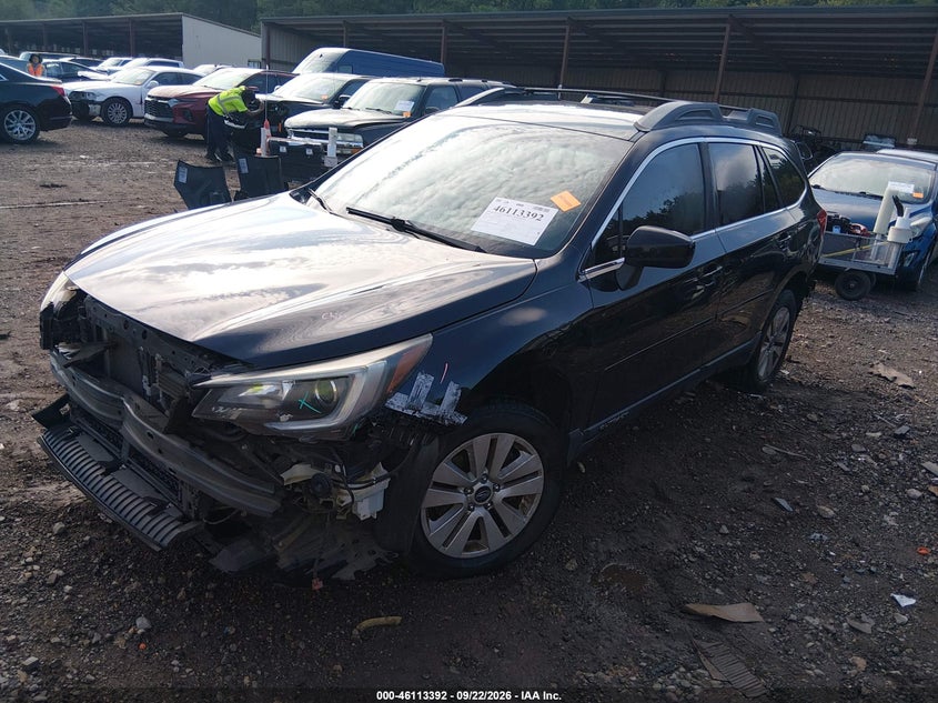 Vin: 4s4bsadc7j3252627, lot: 46613108, subaru outback 2.5i premium 20182