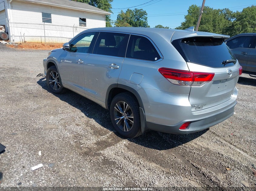 Vin: 5tdbzrfh8js825783, lot: 46613140, toyota highlander le plus 20183