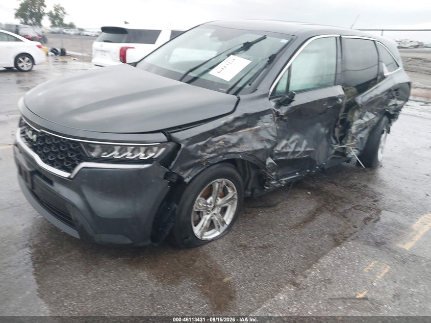 Vin: 5xyrg4lc6ng128938, lot: 46613148, kia sorento lx 20222