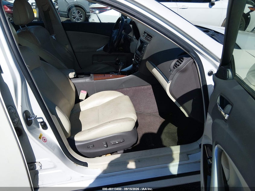 LEXUS IS 250 2012 VIN JTHCF5C24C5057247