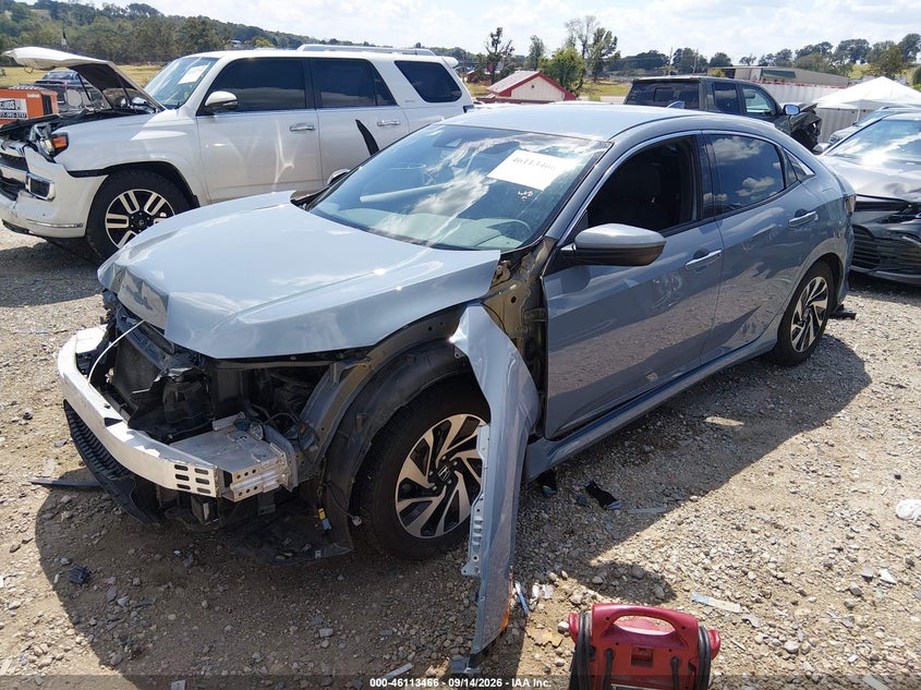 Vin: shhfk7h32ku229018, lot: 46613182, honda civic lx 20192