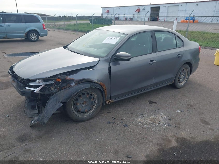Vin: 3vwdx7aj7bm384207, lot: 46613206, volkswagen jetta 2.5l se 20112