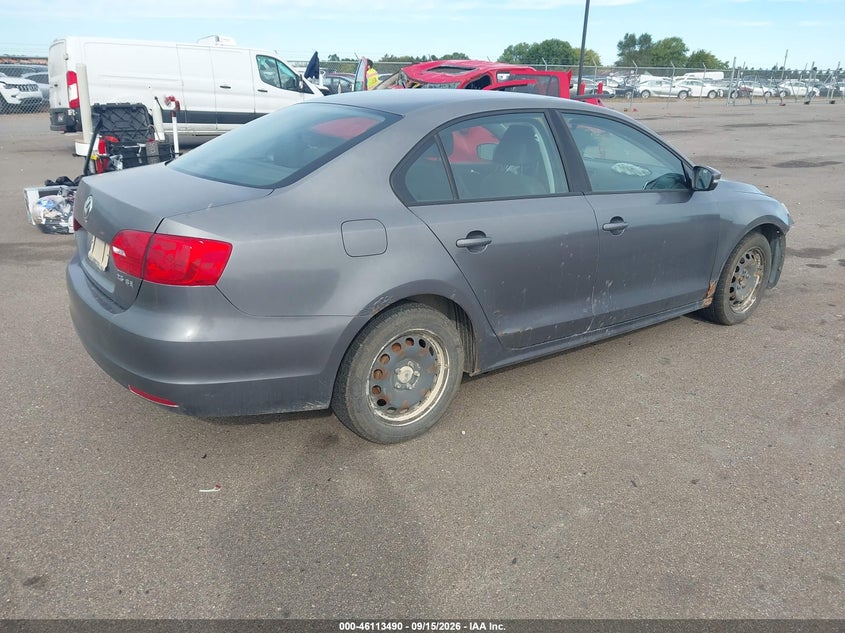 Vin: 3vwdx7aj7bm384207, lot: 46613206, volkswagen jetta 2.5l se 20114