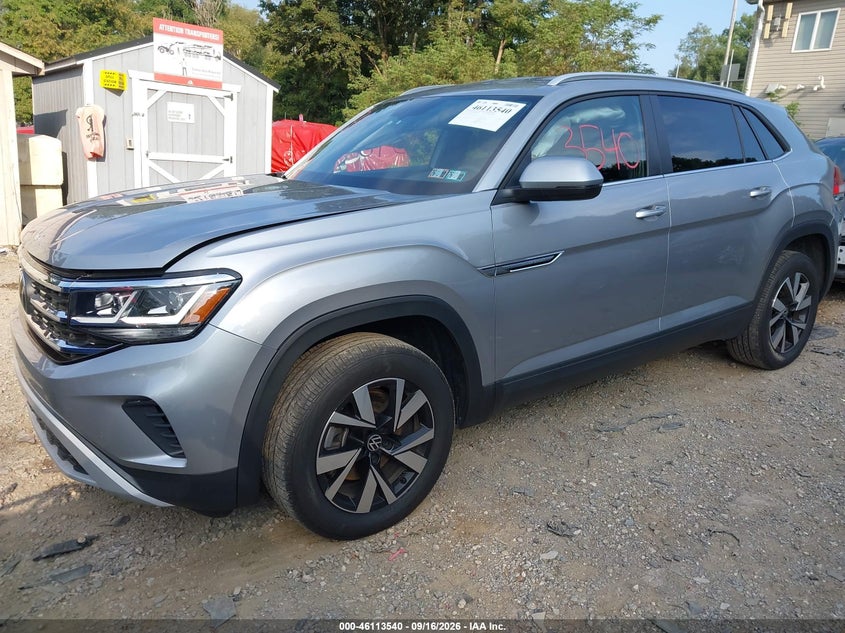 Vin: 1v2lc2ca3pc222625, lot: 46613256, volkswagen atlas cross sport 2.0t se 20232