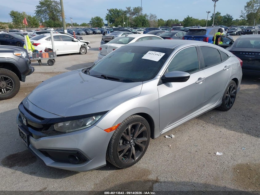 Vin: 2hgfc2f88kh508145, lot: 46613260, honda civic sport 20192