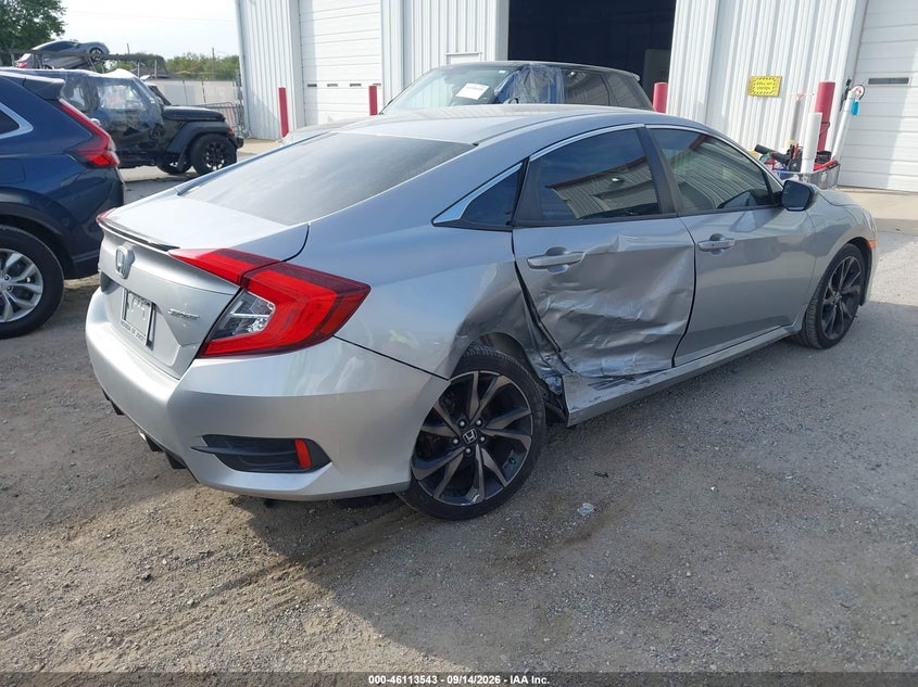 Vin: 2hgfc2f88kh508145, lot: 46613260, honda civic sport 20194