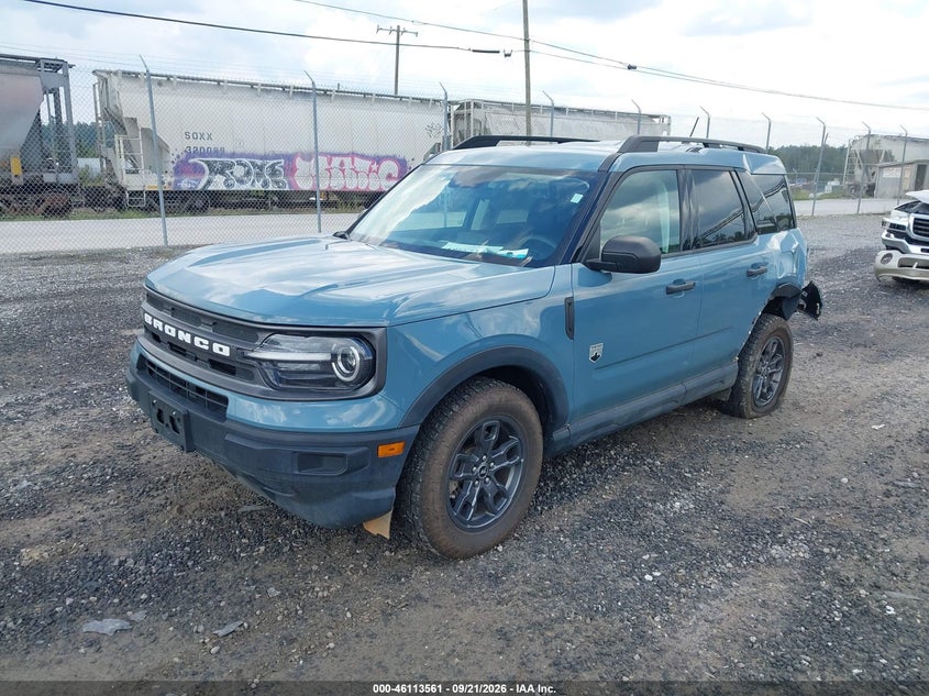 Vin: 3fmcr9b6xnrd03766, lot: 46613277, ford bronco sport big bend 20222