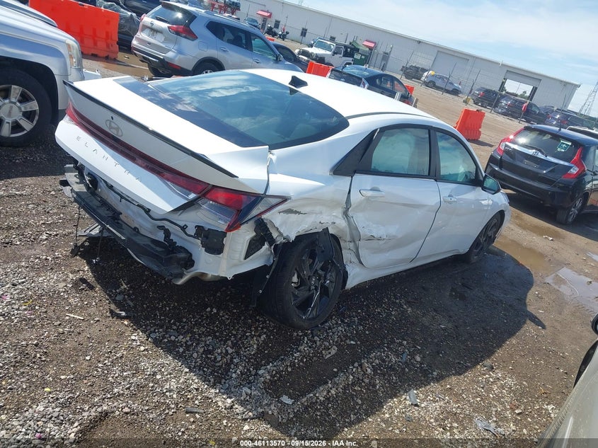 Vin: kmhlm4dg2tu161619, lot: 46613286, hyundai elantra sel sport 20264