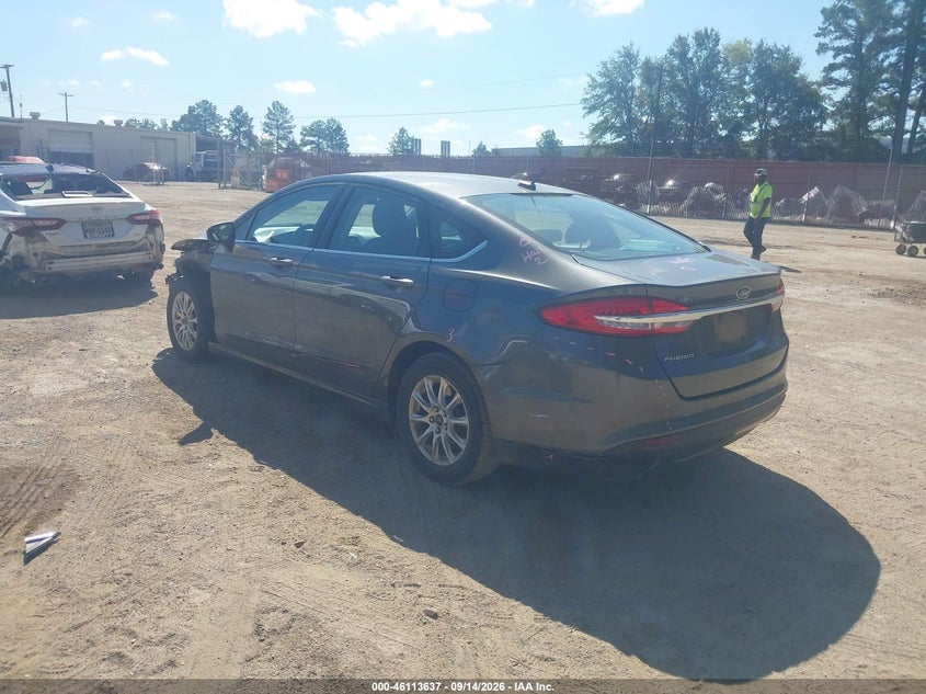 Vin: 3fa6p0g72hr369226, lot: 46613353, ford fusion s 20173