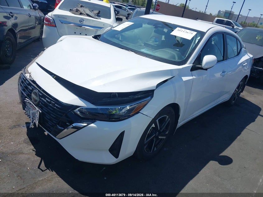 Vin: 3n1ab8cvxsy337209, lot: 46613395, nissan sentra sv 20252