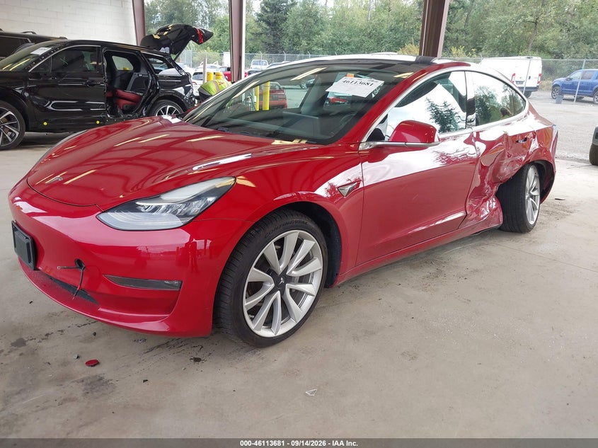 Vin: 5yj3e1eb3kf389610, lot: 46613397, tesla model 3 long range/performance 20192
