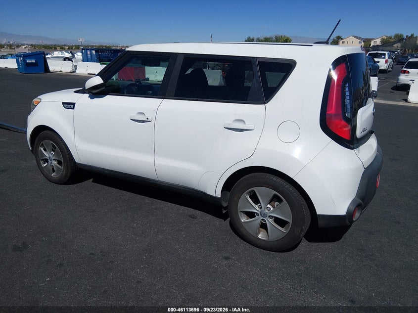 Vin: kndjn2a29g7261615, lot: 46613413, kia soul 20163