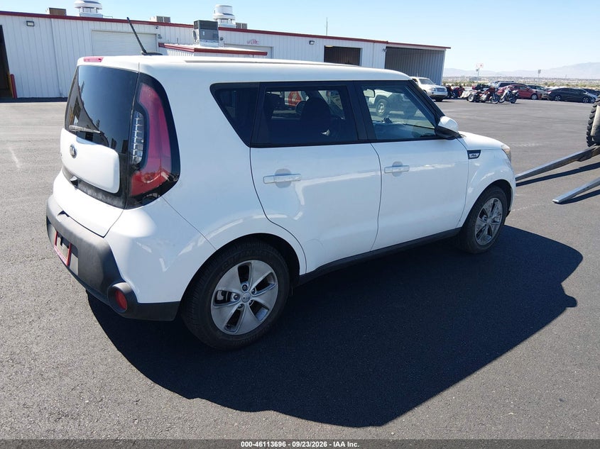 Vin: kndjn2a29g7261615, lot: 46613413, kia soul 20164