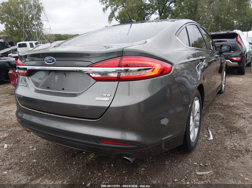 Vin: 3fa6p0hd7jr231255, lot: 46613417, ford fusion se 20184