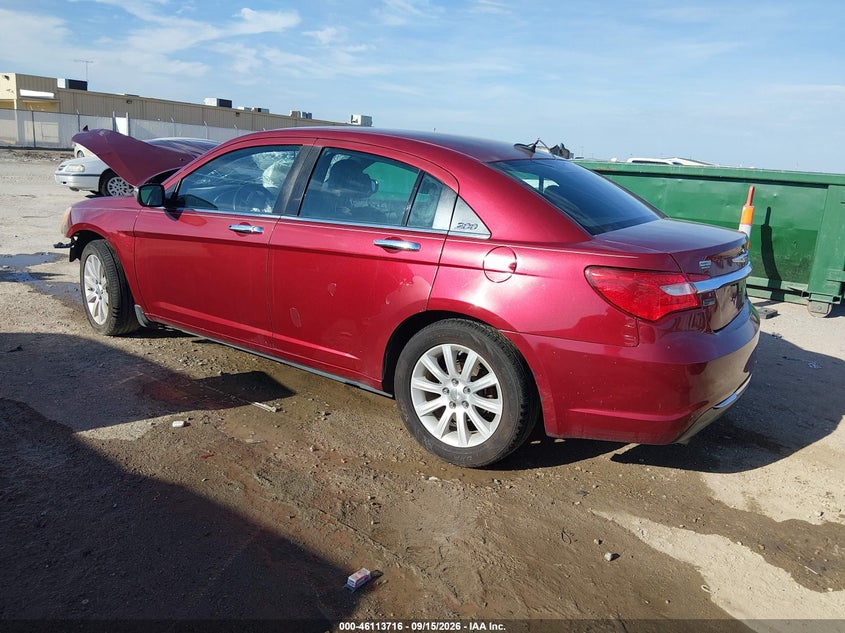 Vin: 1c3ccbcg9dn579303, lot: 46613432, chrysler 200 limited 20133