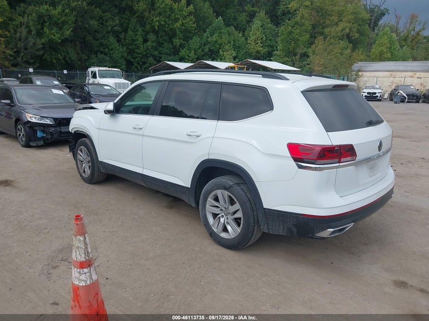 Vin: 1v2ap2ca3mc522253, lot: 46613451, volkswagen atlas 2.0t s 20213