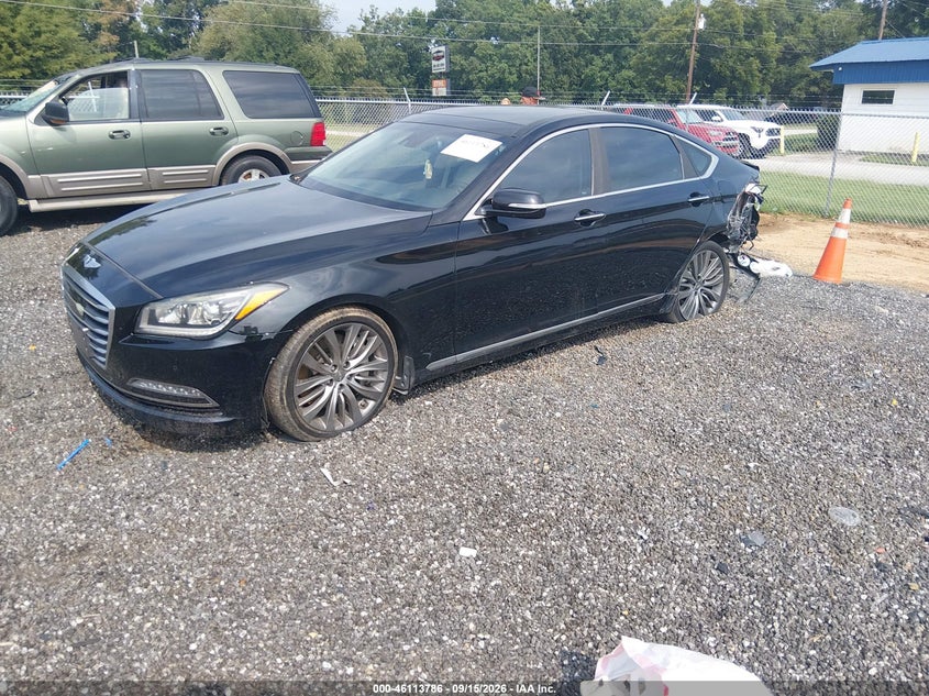 Vin: kmhgn4jf9fu085220, lot: 46613502, hyundai genesis 5.0 20152