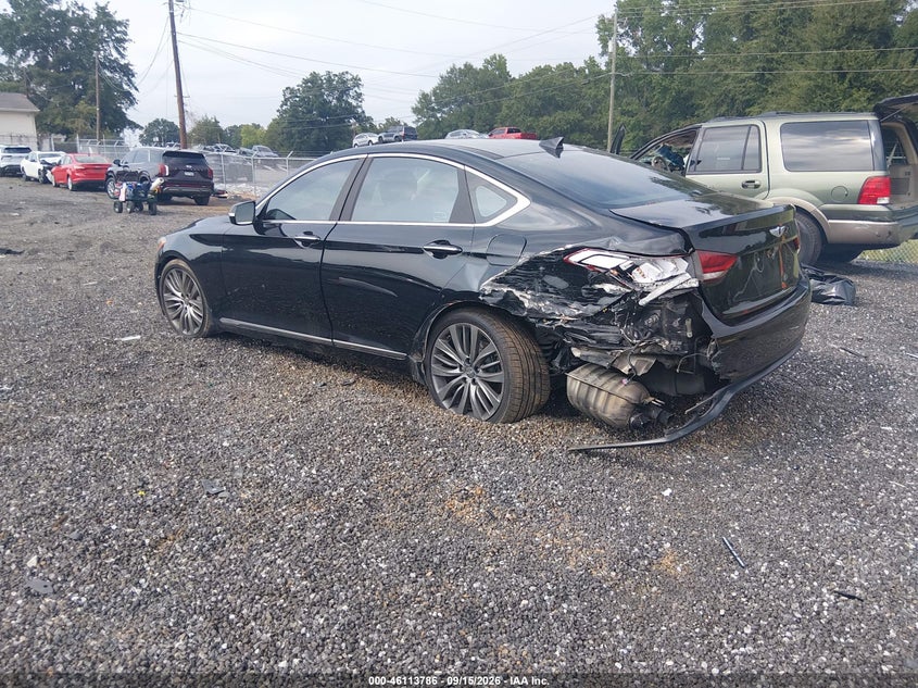 Vin: kmhgn4jf9fu085220, lot: 46613502, hyundai genesis 5.0 20153