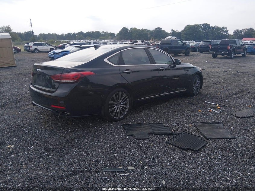 Vin: kmhgn4jf9fu085220, lot: 46613502, hyundai genesis 5.0 20154