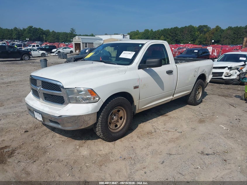 Vin: 3c6jr6dt9gg257396, lot: 46613563, ram 1500 tradesman 20162