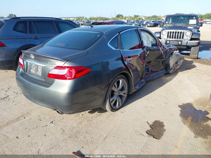 Vin: jn1by1apxcm333373, lot: 46613585, infiniti m37 20124