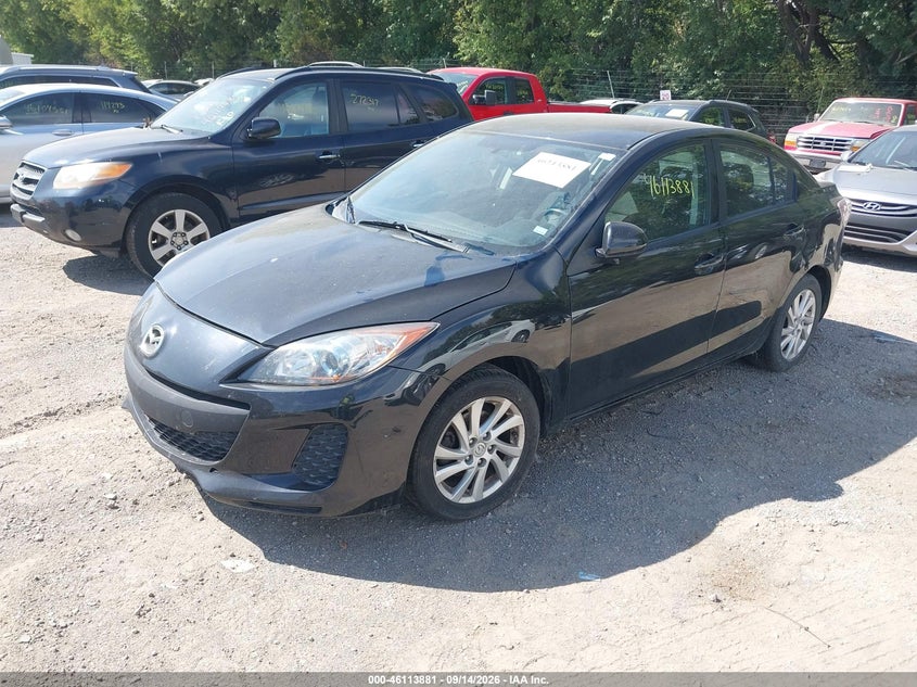 Vin: jm1bl1v76c1595432, lot: 46613597, mazda mazda3 i touring 20122