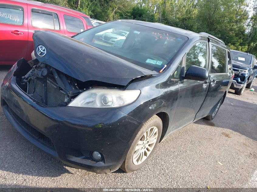 Vin: 5tdyk3dc2gs721141, lot: 46613613, toyota sienna xle 8 passenger 20162
