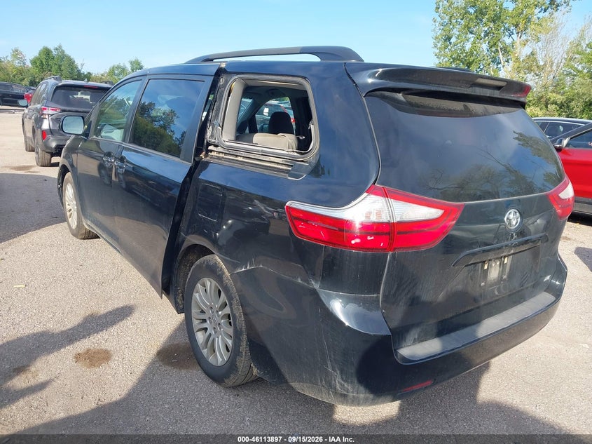 Vin: 5tdyk3dc2gs721141, lot: 46613613, toyota sienna xle 8 passenger 20163