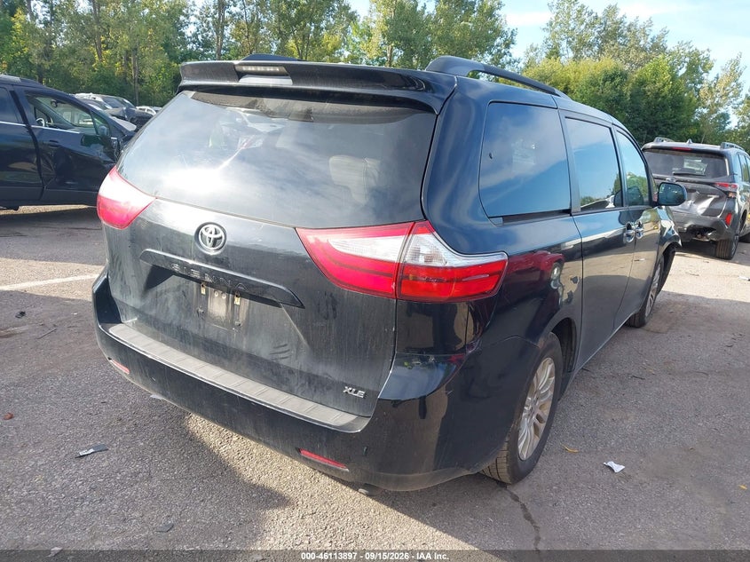 Vin: 5tdyk3dc2gs721141, lot: 46613613, toyota sienna xle 8 passenger 20164