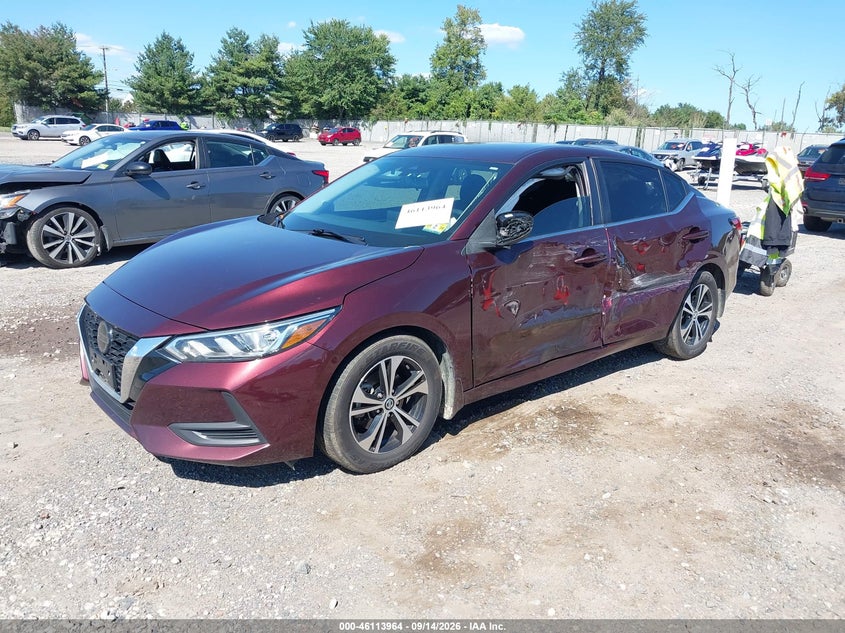 Vin: 3n1ab8cv8my220005, lot: 46613680, nissan sentra sv xtronic cvt 20212