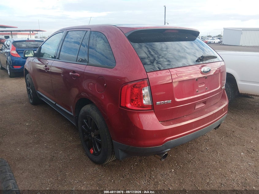 Vin: 2fmdk3j95dba39354, lot: 46613694, ford edge sel 20133