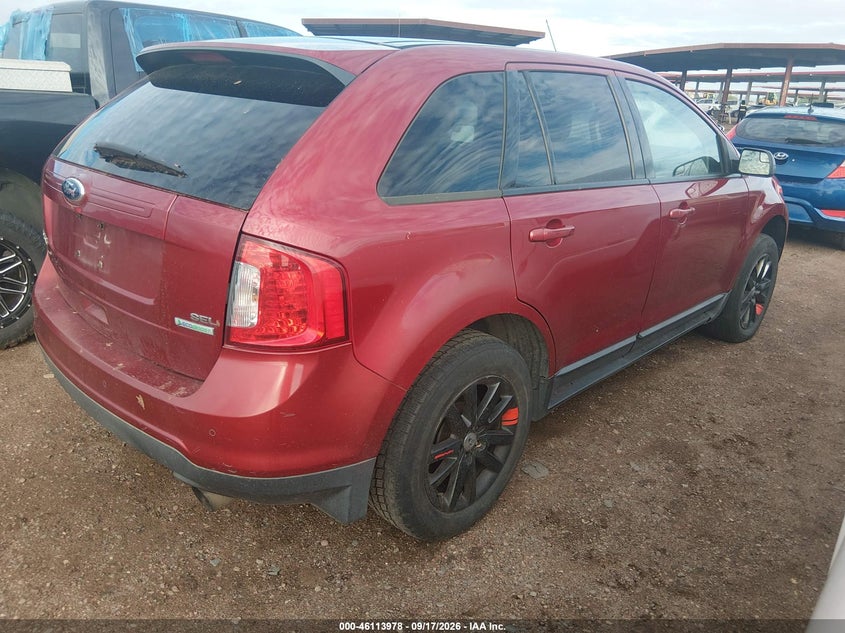 Vin: 2fmdk3j95dba39354, lot: 46613694, ford edge sel 20134