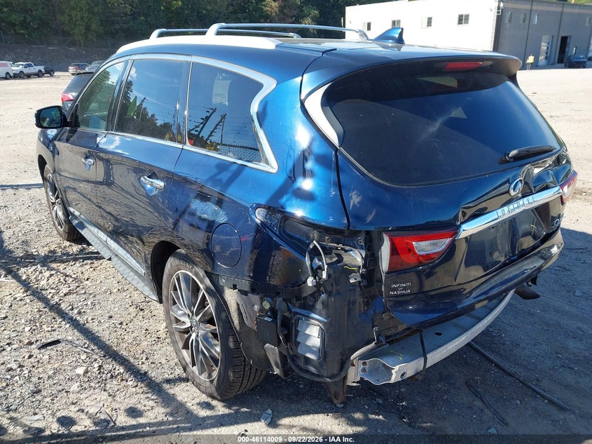 Vin: 5n1dl0mm1hc516704, lot: 46613726, infiniti qx60 20173