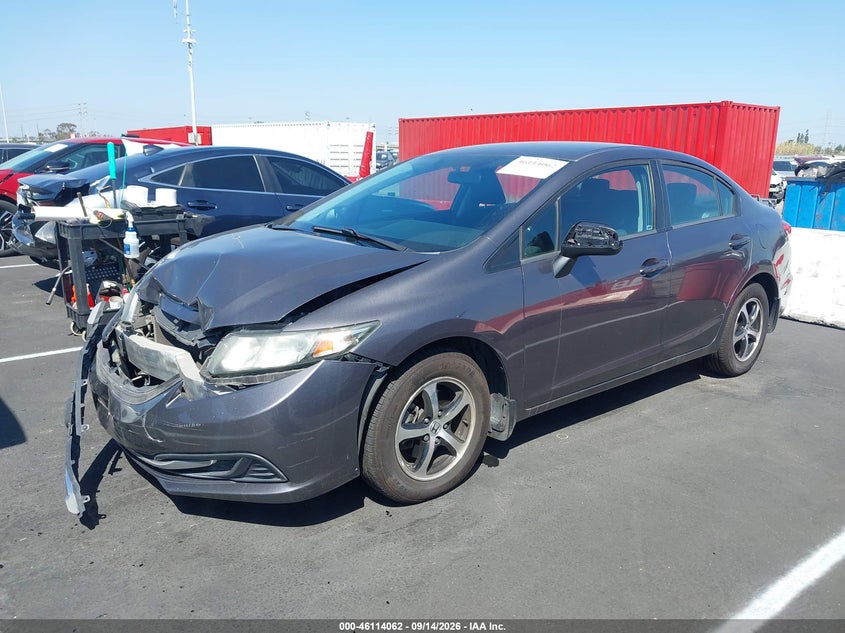 Vin: 19xfb2f73fe220303, lot: 46613778, honda civic se 20152