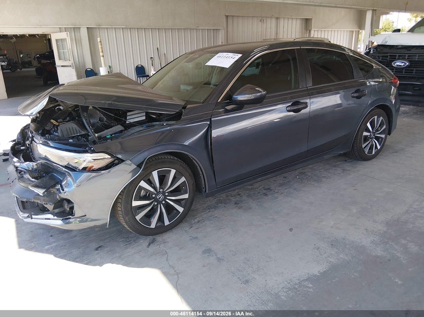 Vin: 19xfl1h76pe001115, lot: 46613870, honda civic ex-l/ex-l w/o bsi 20232