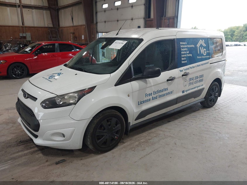 Vin: nm0le7f75f1189854, lot: 46613902, ford transit connect xlt 20152