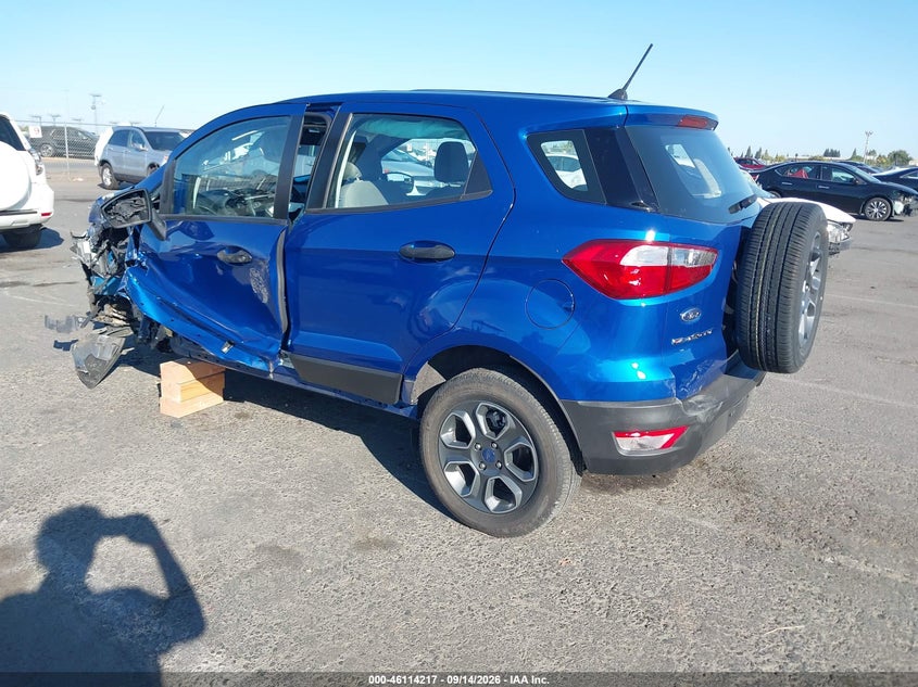 Vin: maj3p1re9jc208395, lot: 46613932, ford ecosport s 20183