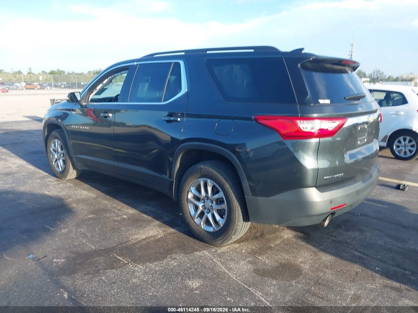 Vin: 1gnerhkw8mj122009, lot: 46613961, chevrolet traverse fwd lt leather 20213