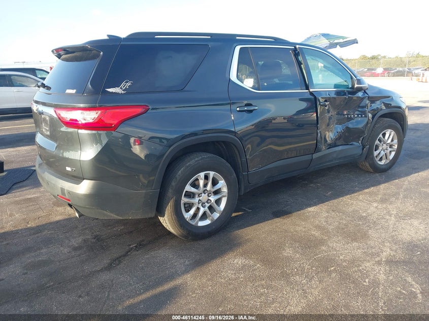 Vin: 1gnerhkw8mj122009, lot: 46613961, chevrolet traverse fwd lt leather 20214