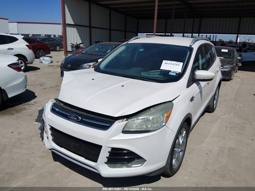 Vin: 1fmcu0j94eub49862, lot: 46613977, ford escape titanium 20142
