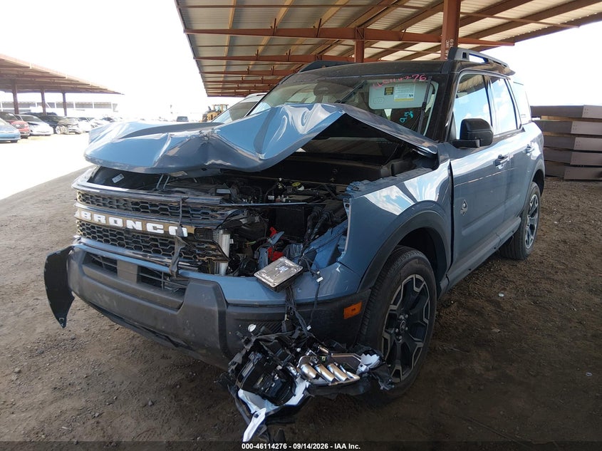 Vin: 3fmcr9cn1sre68199, lot: 46613992, ford bronco sport outer banks 20252
