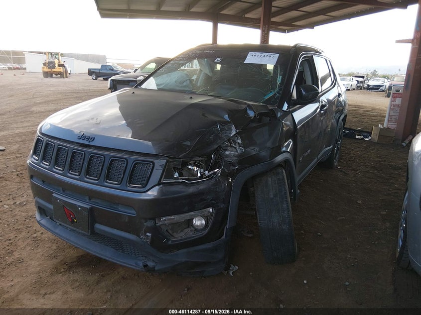Vin: 3c4njcbb6kt615127, lot: 46614003, jeep compass altitude fwd 20192